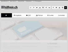 Tablet Screenshot of hilfmir.ch